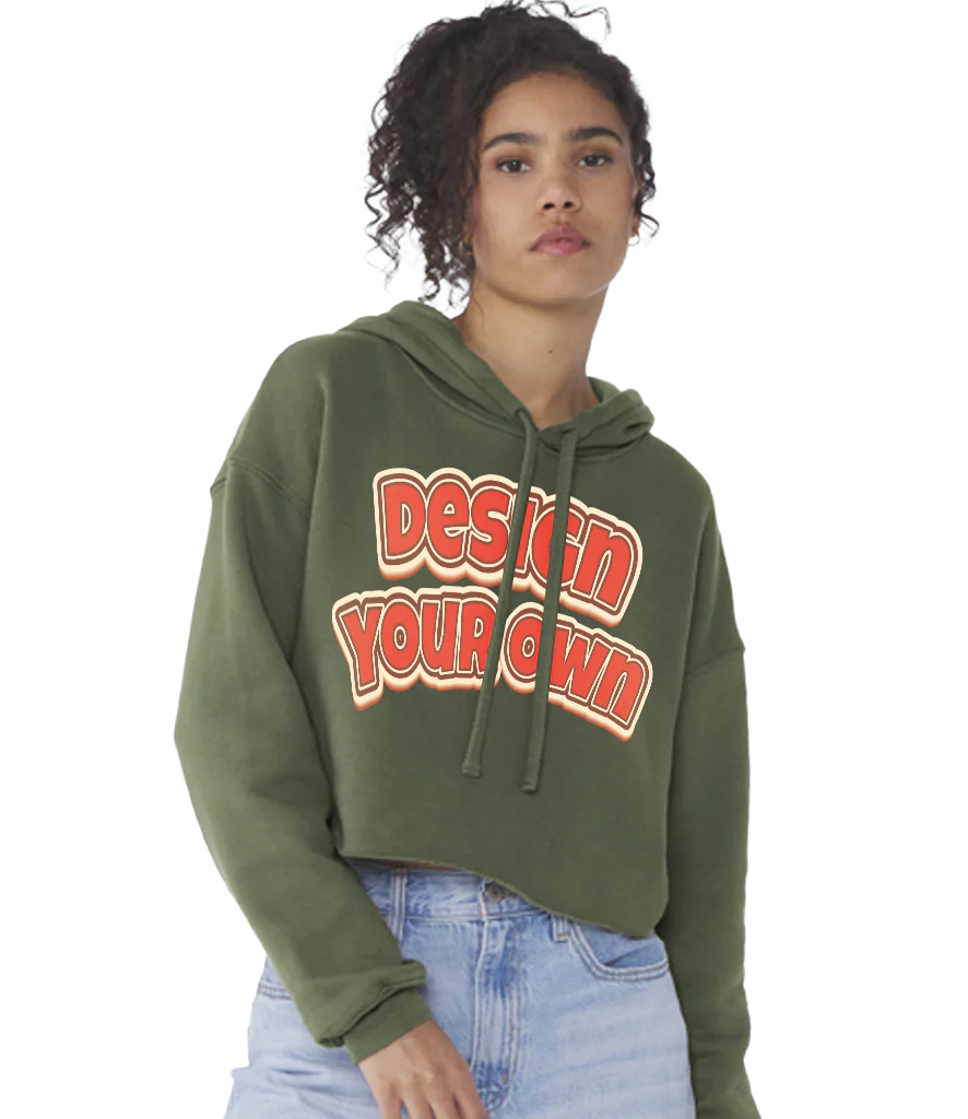 Ladies cropped hoodie