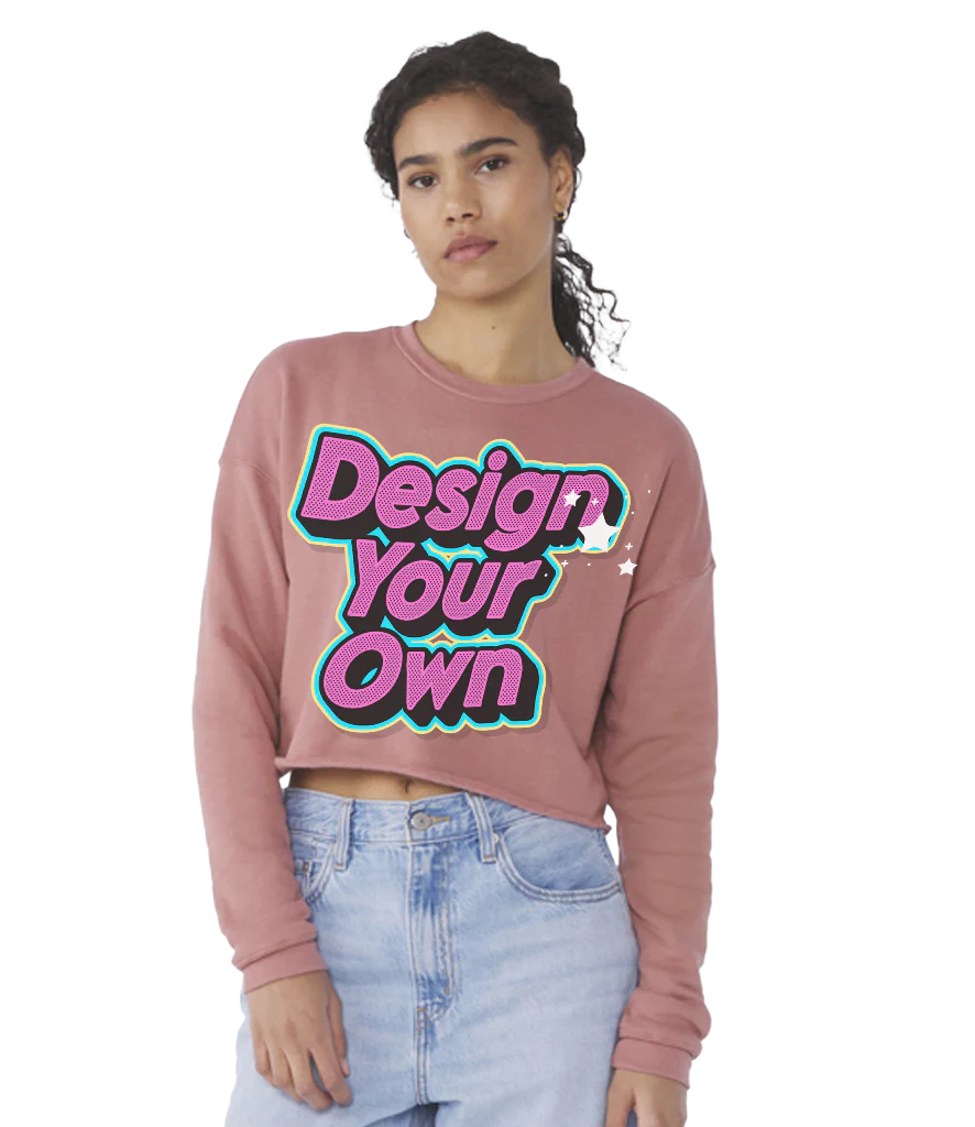Ladies cropped sweatshirt
