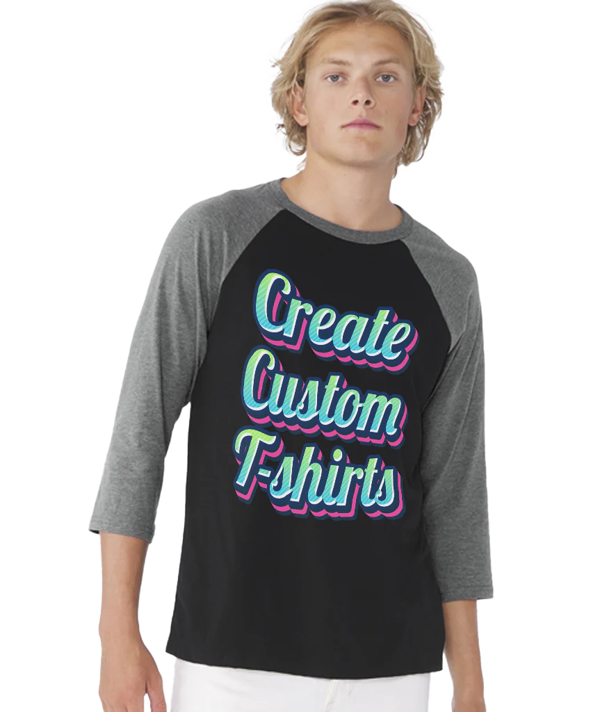 Unisex 3/4 sleeve baseball t-shirt - Image 2