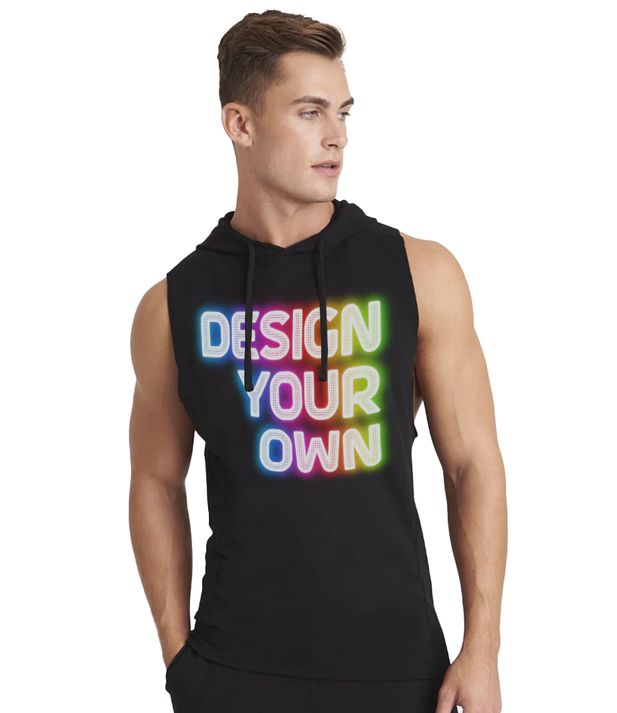 Cool urban sleeveless muscle hoodie - Image 3