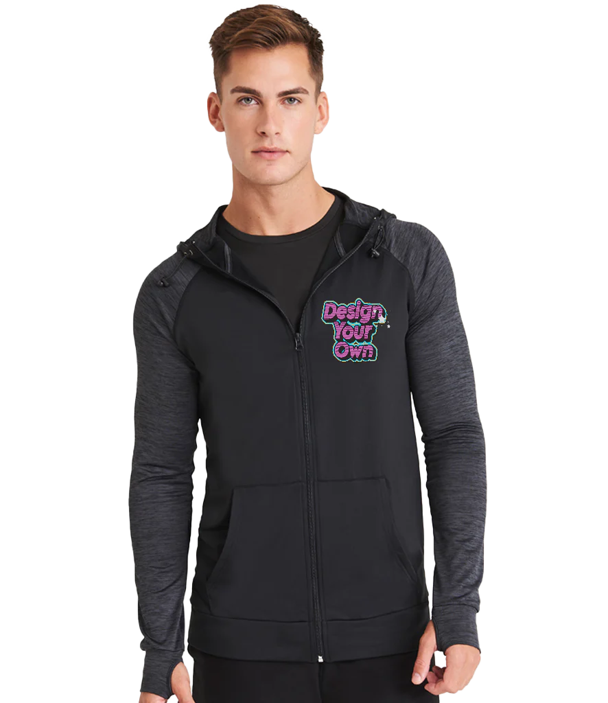 Men's cool contrast zip hoodie - Image 2
