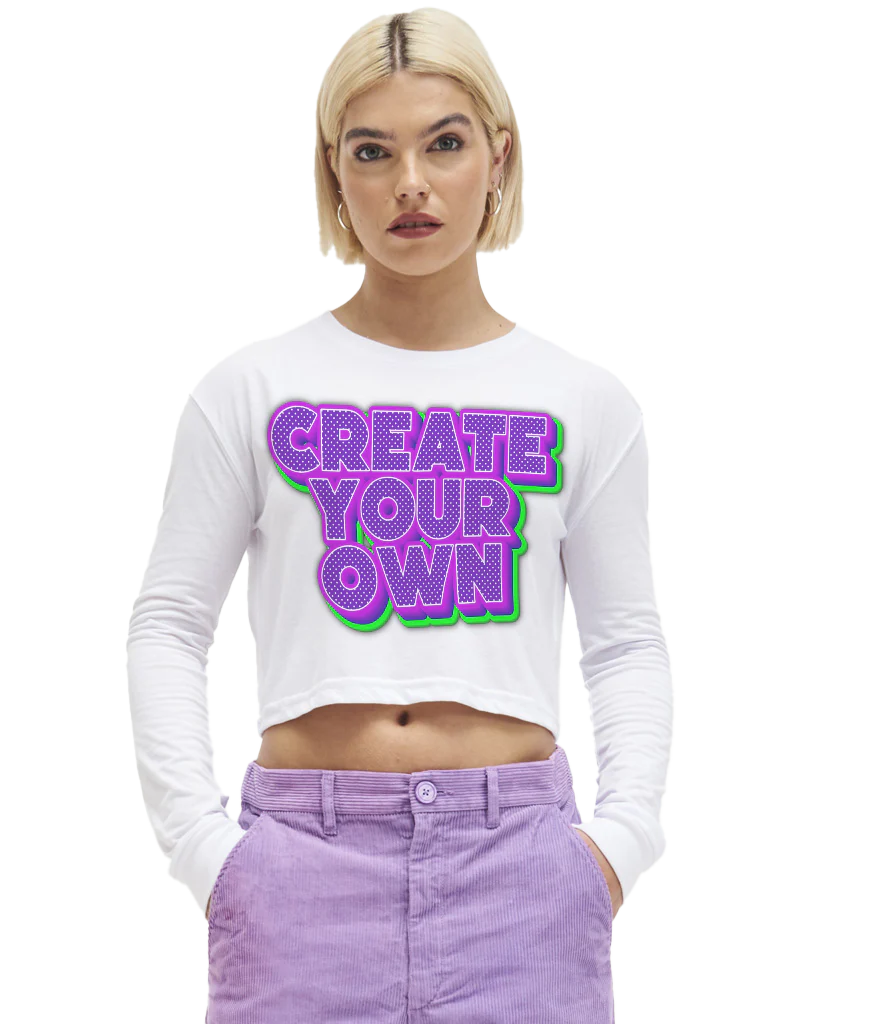 Long sleeve cropped t-shirt