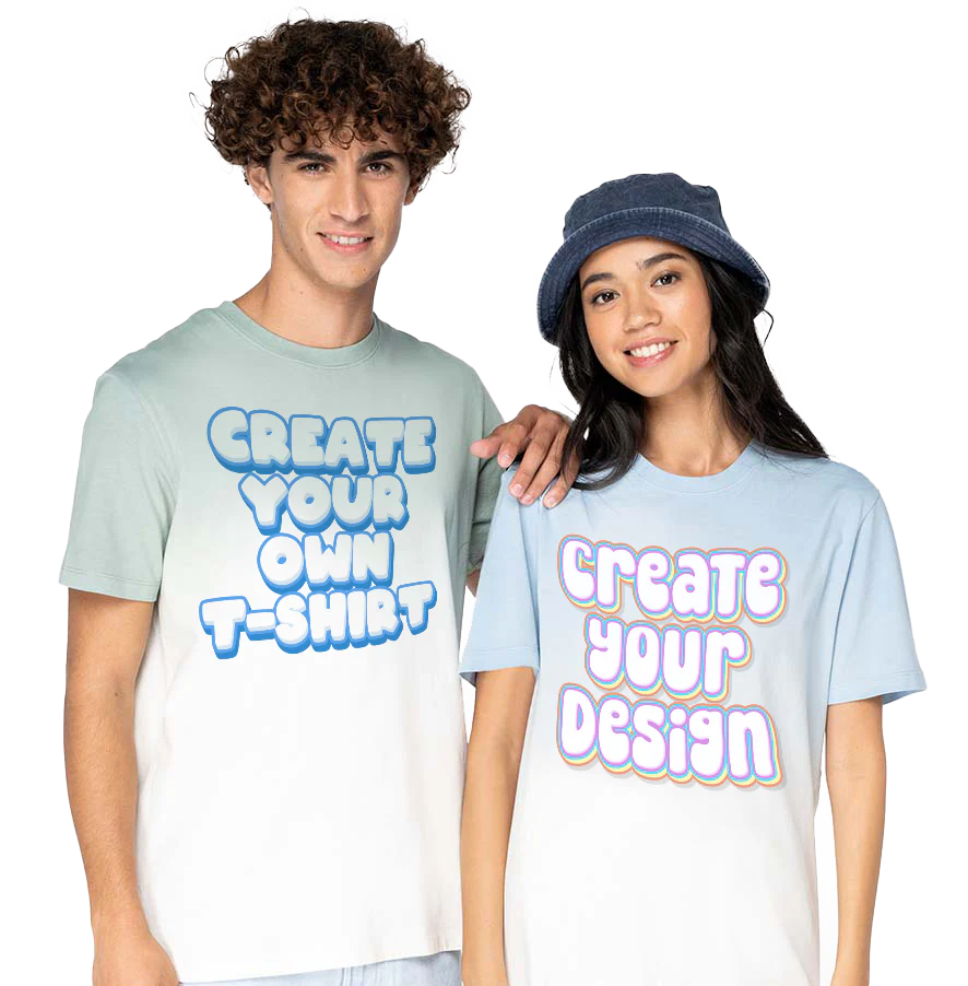 Unisex organic dip-dye t-shirt - Image 2