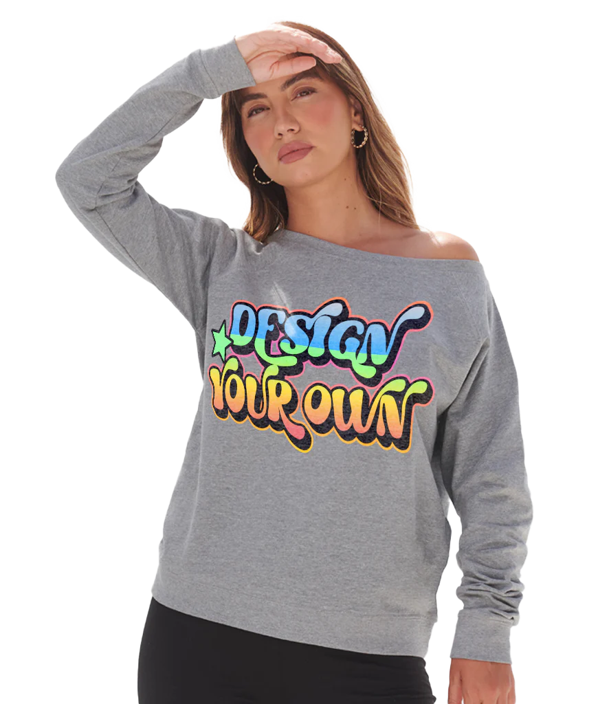 Ladies lightweight slounge sweatshirt - Image 2